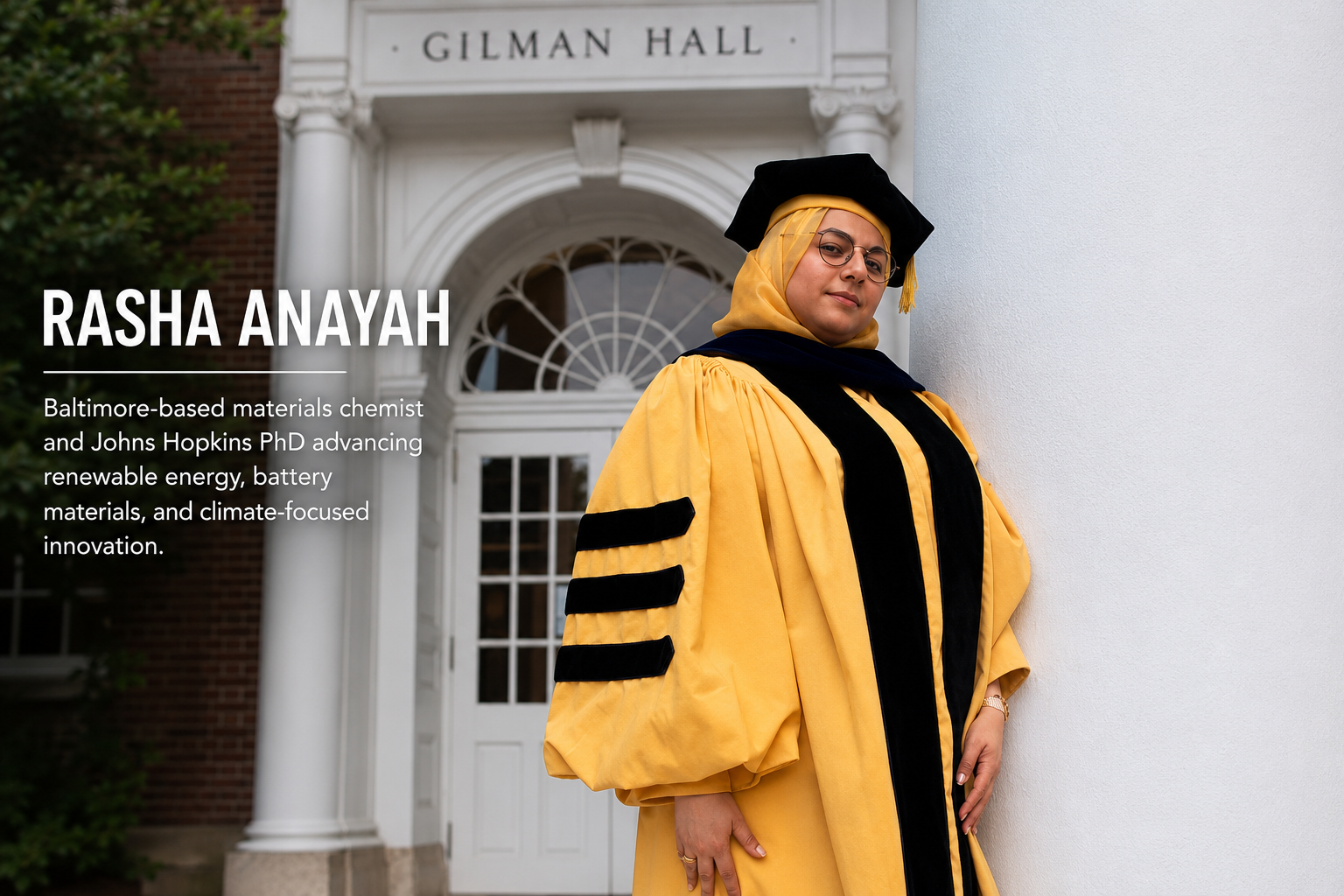 Rasha Anayah: Baltimore Materials Chemist Advancing Renewable Energy and Battery Innovation